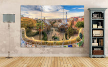 Load image into Gallery viewer, Park Guell wall decor canvas print 3 panels