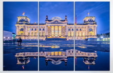 Load image into Gallery viewer, Berlin, The Reichstag Building Canvas Eco Leather Print, Made in Italy!