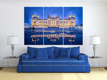 Load image into Gallery viewer, Berlin, The Reichstag Building Canvas Eco Leather Print, Made in Italy!