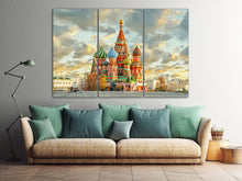 Charger l&#39;image dans la galerie, Saint Basil&#39;s Cathedral Moscow Russia canvas home art print