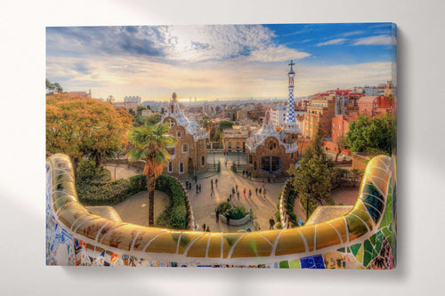 Park Guell wall art canvas print