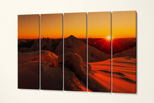 Charger l&#39;image dans la galerie, An Teallach Garve Wester Ross Northwest Highlands of Scotland Sunset Canvas Eco Leather Print 5 Panels