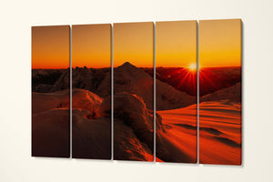 An Teallach Garve Wester Ross Northwest Highlands of Scotland Sunset Canvas Eco Leather Print 5 Panels
