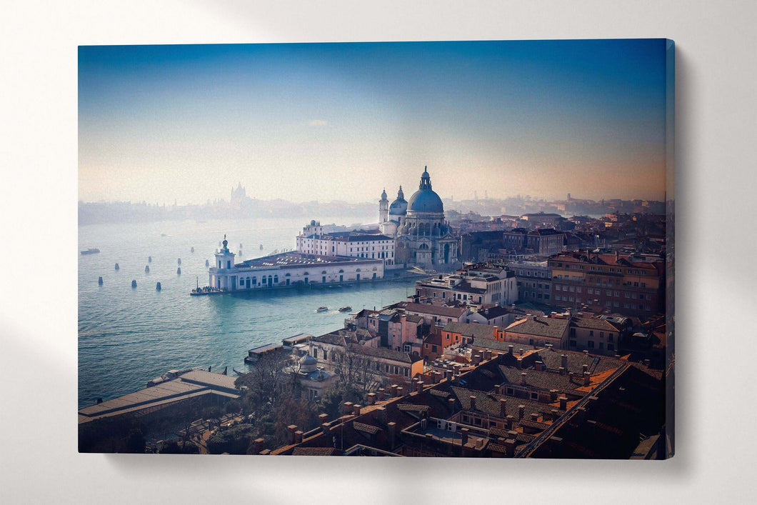 Venice Aerial View Canvas Eco leather Print, Made in Italy!