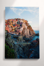 Load image into Gallery viewer, Manarola Italian Landscape Cinque Terre Liguria Wall Art Home Decor Eco Leather Print