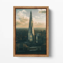 Load image into Gallery viewer, The Shard London Wall Art Home Decor Canvas Eco Leather Print Wood Frame