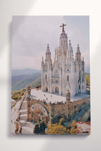 Load image into Gallery viewer, Basílica del Sagrado Corazón Tibidabo Wall Art Home Decor Canvas Eco Lather Print