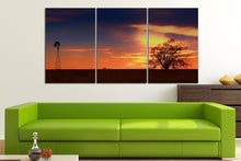 Carica l&#39;immagine nel visualizzatore di Gallery, West Texas Sunset Wall Art Eco Leather Canvas Print Green Sofa