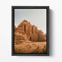 Carica l&#39;immagine nel visualizzatore di Gallery, Petra Jordan Canvas Eco Leather Print Black Frame