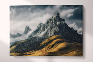 Passo Giau Dolomites Italy Mountains Wall Art Canvas Eco Leather Print