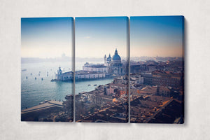 Venice Aerial View Canvas Eco leather Print, Made in Italy!
