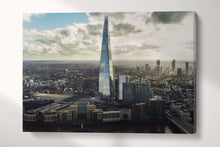 Laden Sie das Bild in den Galerie-Viewer, London The Shard Skyline Wall Art Home Decor Canvas Eco Leather Print