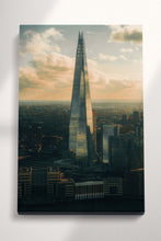 Load image into Gallery viewer, The Shard London Wall Art Home Decor Canvas Eco Leather Print