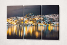 Charger l&#39;image dans la galerie, St. John&#39;s, Newfoundland and Labrador Canada Wall Art Canvas Eco Leather Print 3 Panels