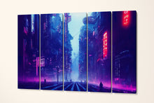 Charger l&#39;image dans la galerie, Cyberpunk wall art canvas print