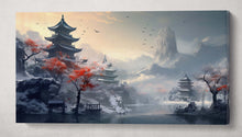 Charger l&#39;image dans la galerie, Japan snow mountains anime wall art canvas